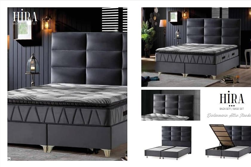 Hira Set (baza,baslık,yatak) 150 x 200 ölçü.